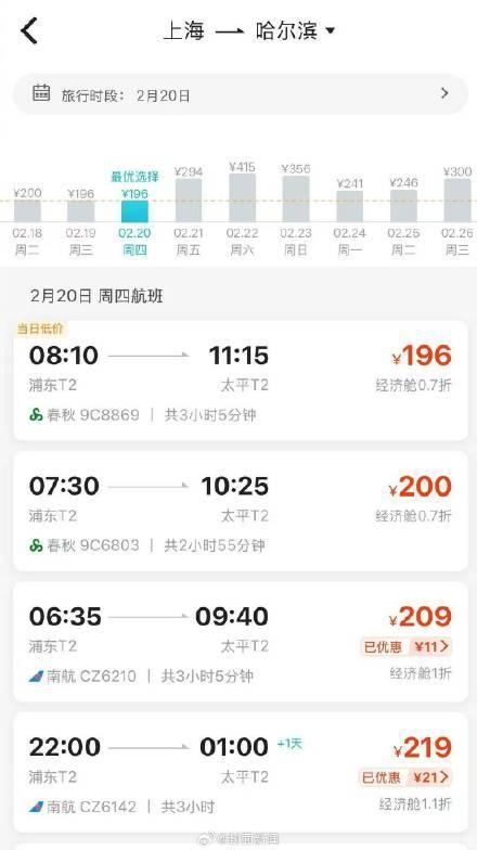 多条热门航线折机票价格显著回落(图2)