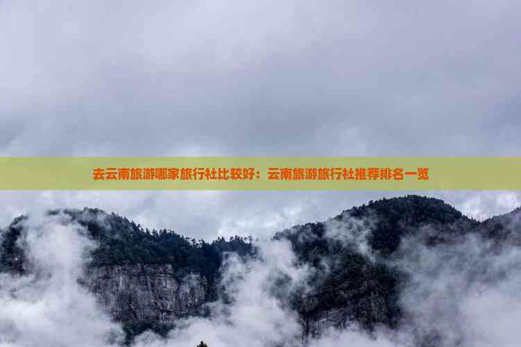 去云南旅行哪个旅行社好(图12)