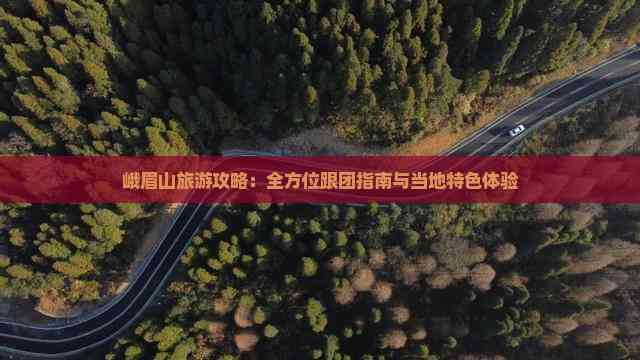 峨眉山旅游攻略：全方位跟团指南与当地特色体验(图4)