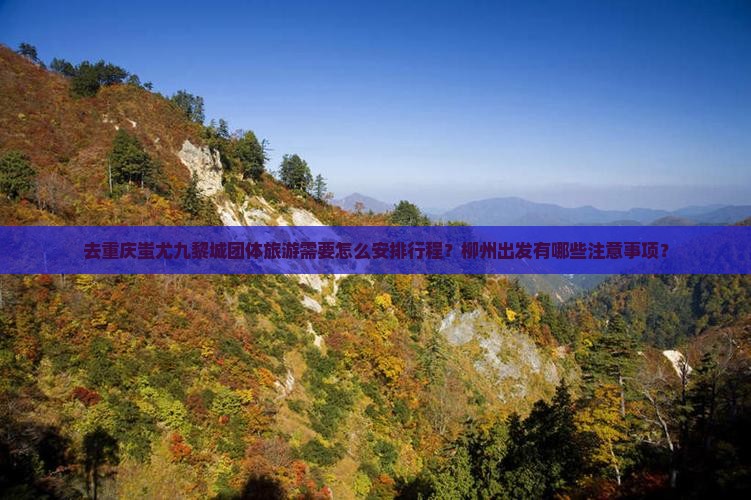 去重庆蚩尤九黎城团体旅游需要怎么安排行程？柳州出发有哪些注意事项？(图1)