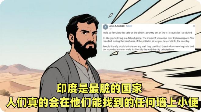 外国网友热议全球最脏国家印度网友集体破防无冕之王当之无愧(图4)