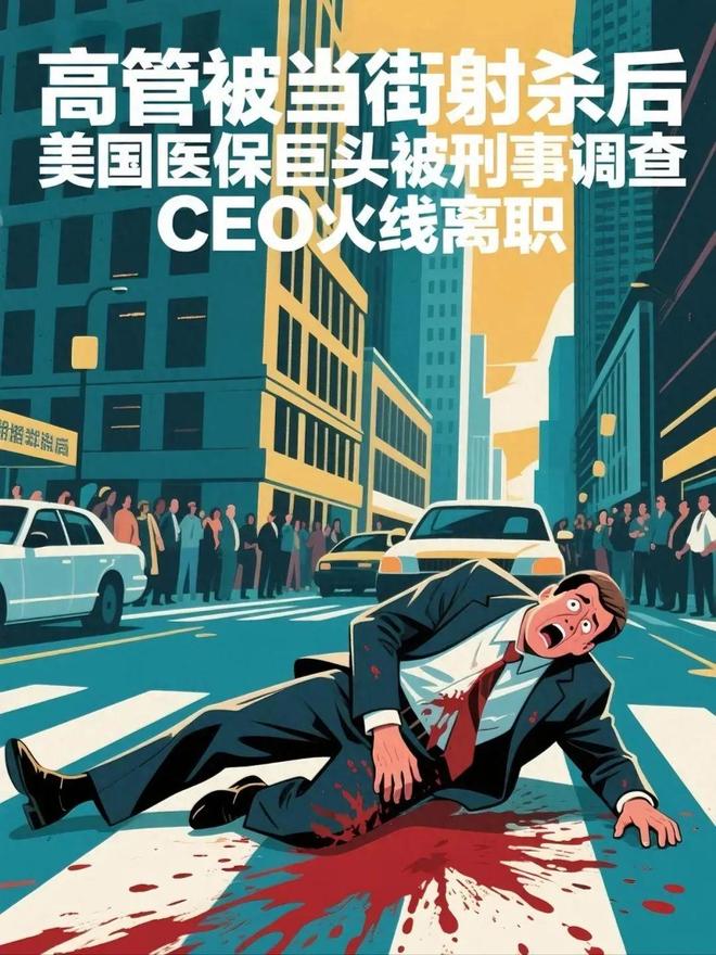 高管被当街射杀后美国医保巨头被刑事调查CEO火线离职(图1)