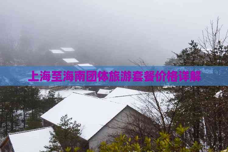 上海至海南团体旅游套餐价格详解(图5)