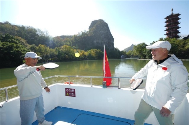 九游娱乐：挥拍桂林山水间：中国匹克球巡回赛如何做实「跟着赛事去旅行」？(图7)